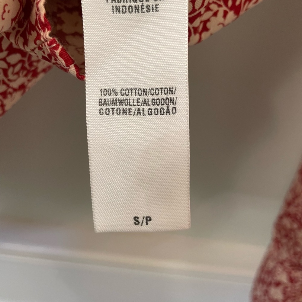 Lucky Brand Floral Print Cotton Button Down Shirt Size Small - Picture 7 of 7